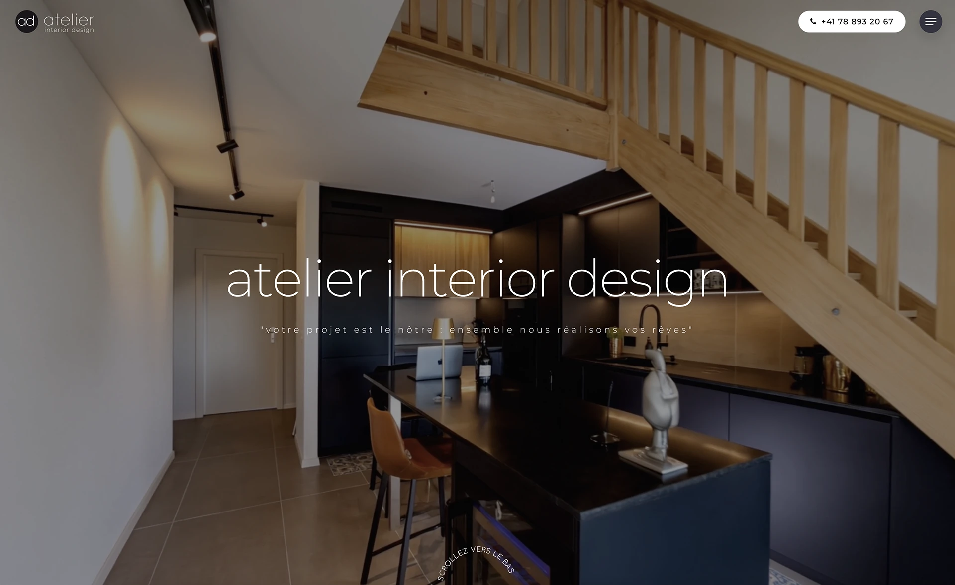 nouveau site internet ad interior design par creavolution